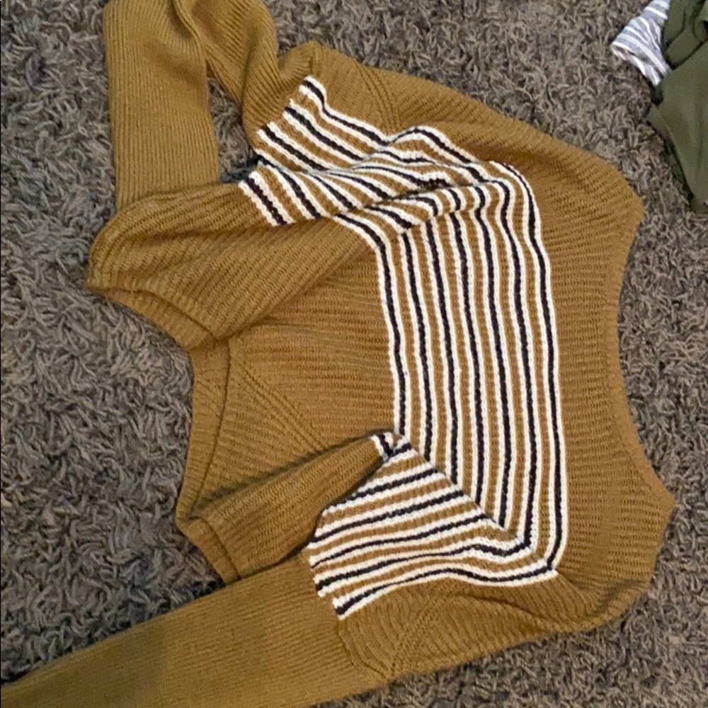 Cropped Baggy Striped Urban Outfitters Sweater